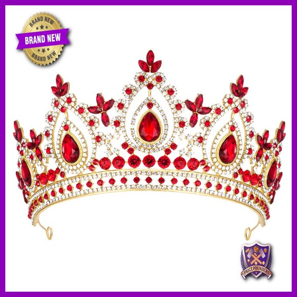 Wedding Tiara Bride Crown Quinceanera Pageant Crystal Diadem